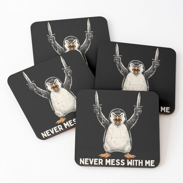 Item preview, Angry Penguin Vintage Distressed Warrior Shirt for Sarcastic Animal Lovers designed and sold by Teetreasure2.