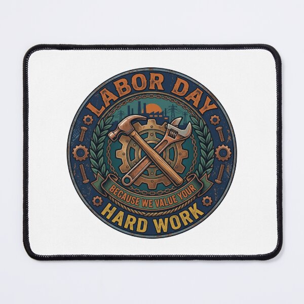 Item preview, Hard Work Pays Off Shirt - Labor Day Motivational Badge Tee designed and sold by relso.