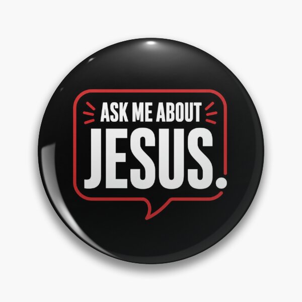 Item preview, Ask Me About Jesus Bold Christian Speech bubble designed and sold by ChristianLife.