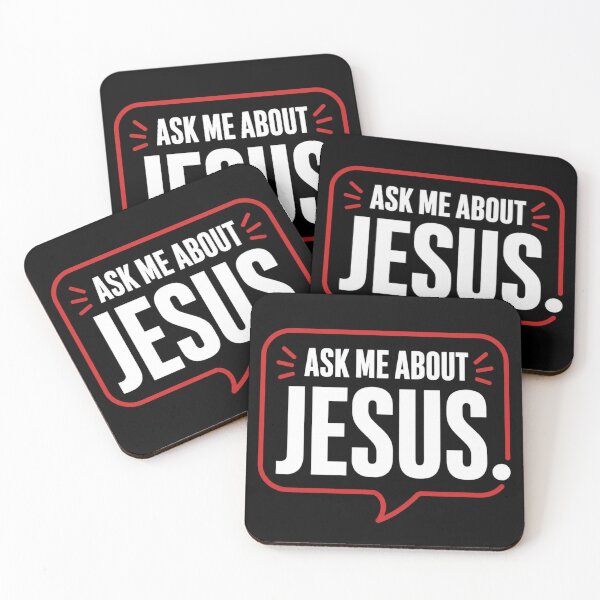 Item preview, Ask Me About Jesus Bold Christian Speech bubble designed and sold by ChristianLife.