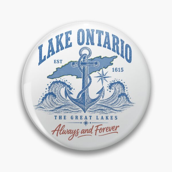 Item preview, Lake Ontario Souvenir T-Shirt, Retro Anchor Lake Ontario 2026, Great Lakes Vacation Gift, Vintage Canada Travel Graphic Tee designed and sold by OUICHA.