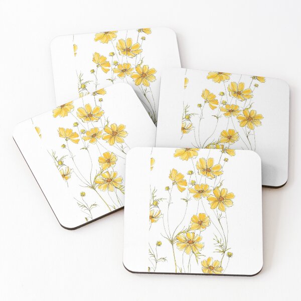 Item preview, Yellow Cosmos Flowers 2 designed and sold by SherrySeiler.