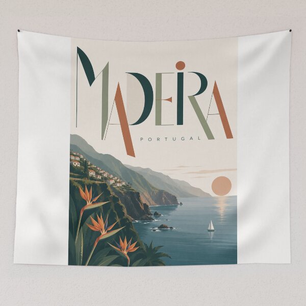 Item preview, Madeira Portugal Atlantic Cliffs and Mountain Coastline designed and sold by Places On Earth.