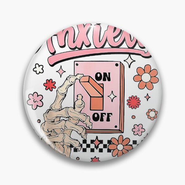 Item preview, Anxiety On Funny Switch On Off Mental Health Awareness T-Shirt designed and sold by elachhabdesign.