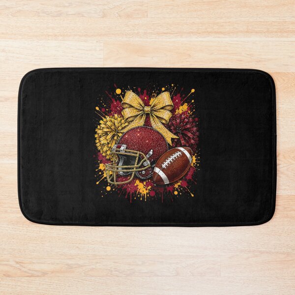 Item preview, Red and Yellow Football Cheer Game Day Coquette Bow Girly designed and sold by ArtByimamS.