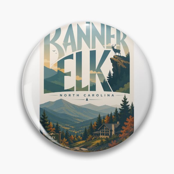 Item preview, Banner Elk North Carolina Blue Ridge Highlands and Autumn Mountains designed and sold by Places On Earth.