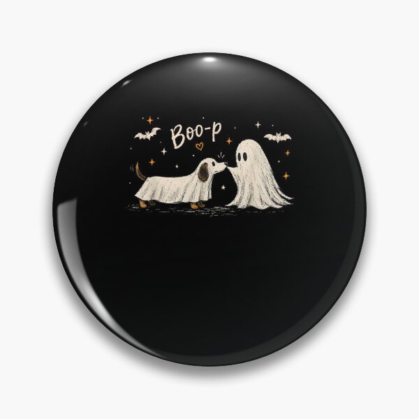 Item preview, Retro Boo Boo-p Dog Ghost Funny Halloween Dog Lovers Dog designed and sold by leevekaArt.