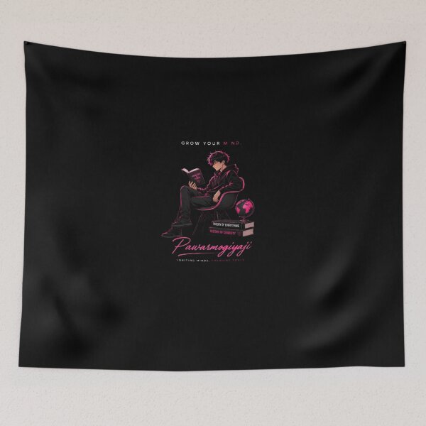 Item preview, Anime Reading Aesthetic Grow Your Mind Typography Art designed and sold by Pawar1999.