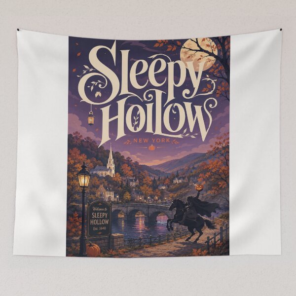 Item preview, Sleepy Hollow New York Hudson Valley Headless Horseman Landscape designed and sold by Places On Earth.