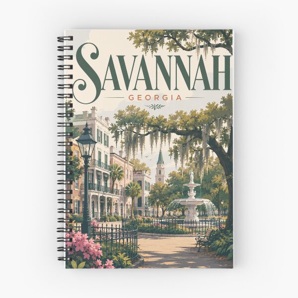 Item preview, Savannah Georgia Forsyth Park Fountain and Historic District designed and sold by Places On Earth.