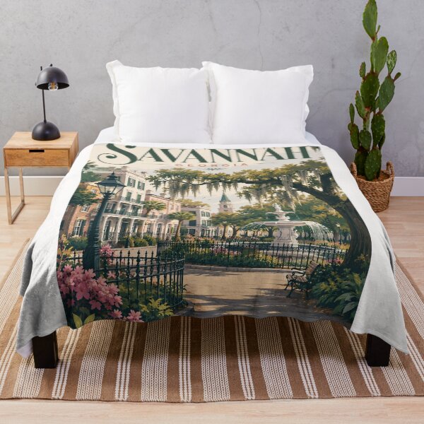 Item preview, Savannah Georgia Forsyth Park Fountain and Historic District designed and sold by Places On Earth.