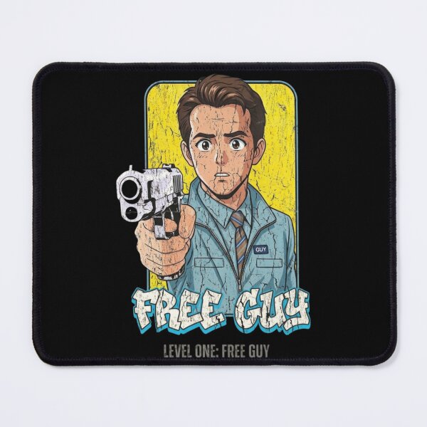 Item preview, Free Guy Blue Shirt Guy Retro 90s Anime Comic Style designed and sold by Thogan0416.