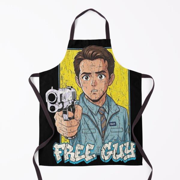 Item preview, Free Guy Blue Shirt Guy Retro 90s Anime Comic Style designed and sold by Thogan0416.