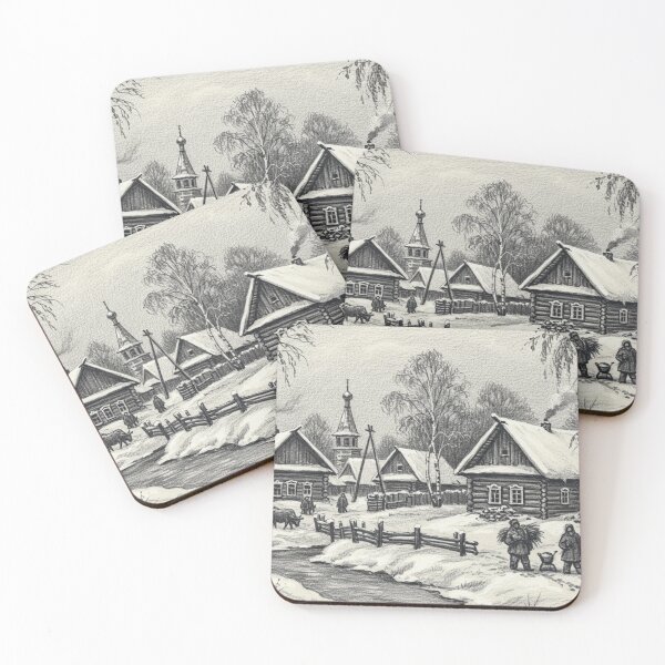 Item preview, Winter Village in the Old Country designed and sold by Andrew Freeman's Art.