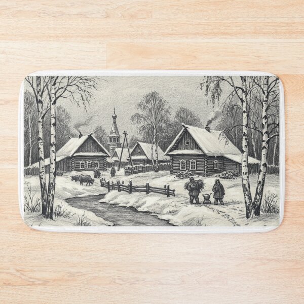 Item preview, Winter Village in the Old Country designed and sold by Andrew Freeman's Art.