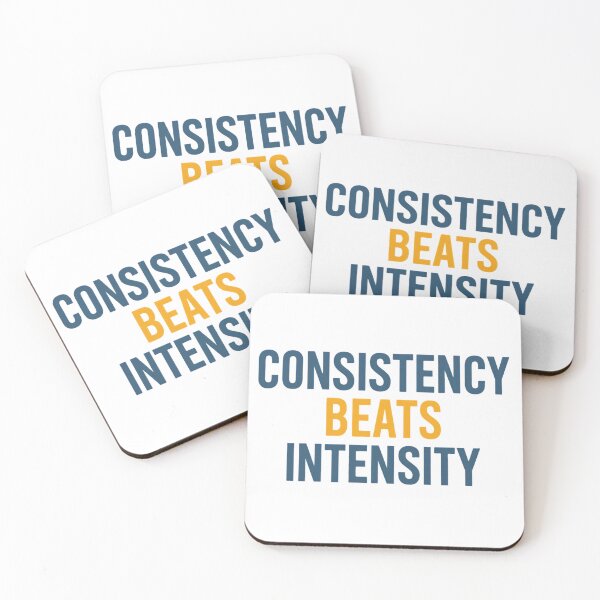Item preview, Consistency Beats Intensity Motivational Quote Shirt designed and sold by ys96.