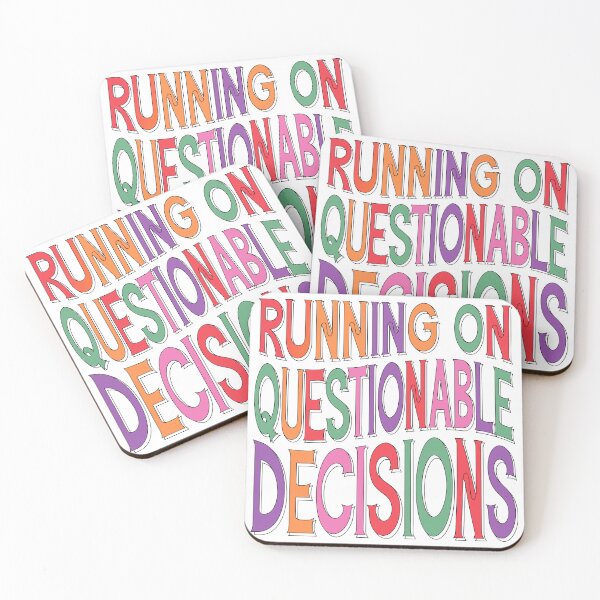 Item preview, Running on Questionable Decisions designed and sold by NextLevelThread.