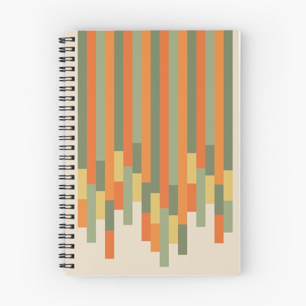Item preview, Retro Geo Stripe Minimalist Abstract Pattern Mossy Sage Olive Green Orange Mustard designed and sold by kierkegaard.