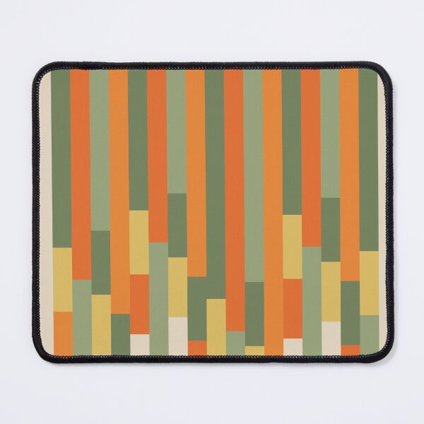 Item preview, Retro Geo Stripe Minimalist Abstract Pattern Mossy Sage Olive Green Orange Mustard designed and sold by kierkegaard.