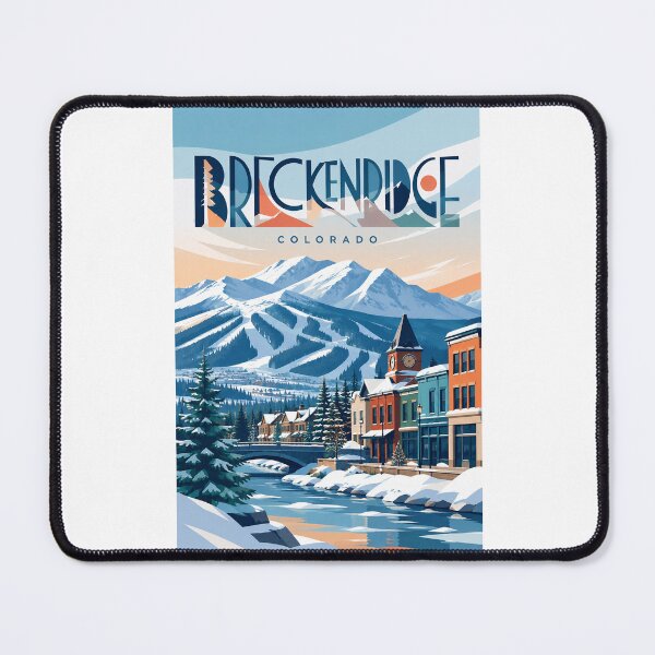 Item preview, Breckenridge Colorado Rocky Mountains Snowy Ski Town designed and sold by Places On Earth.