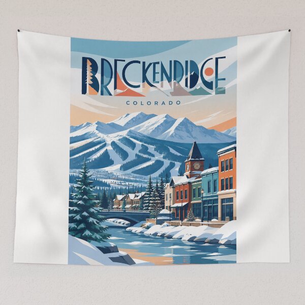 Item preview, Breckenridge Colorado Rocky Mountains Snowy Ski Town designed and sold by Places On Earth.