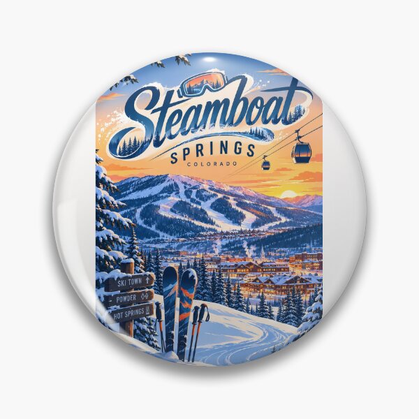 Item preview, Steamboat Springs Colorado Mount Werner Ski Town at Sunset designed and sold by Places On Earth.