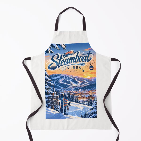 Item preview, Steamboat Springs Colorado Mount Werner Ski Town at Sunset designed and sold by Places On Earth.