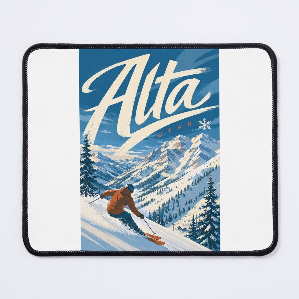 Item preview, Alta Utah Skiing Through Wasatch Mountains and Snowy Alpine Slopes designed and sold by Places On Earth.