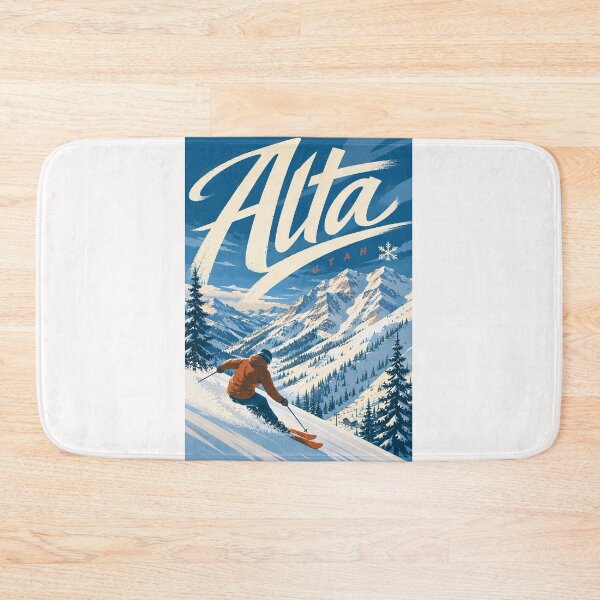 Item preview, Alta Utah Skiing Through Wasatch Mountains and Snowy Alpine Slopes designed and sold by Places On Earth.