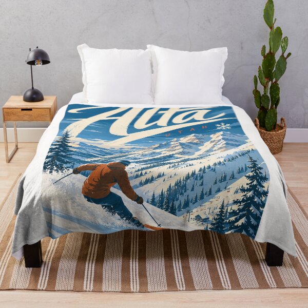Item preview, Alta Utah Skiing Through Wasatch Mountains and Snowy Alpine Slopes designed and sold by Places On Earth.