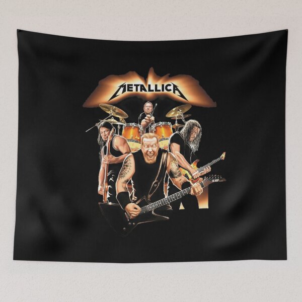 Item preview, Metallica Heavy Metal Thrash Band Retro Graphic designed and sold by Mnx6.