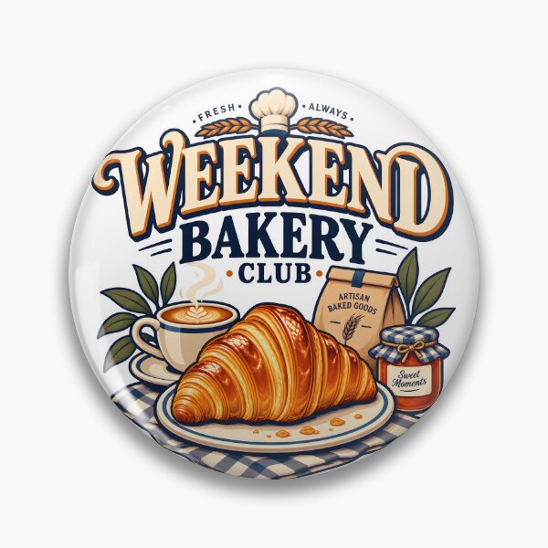 Item preview, Weekend Bakery Club 1 designed and sold by Ahsacom.