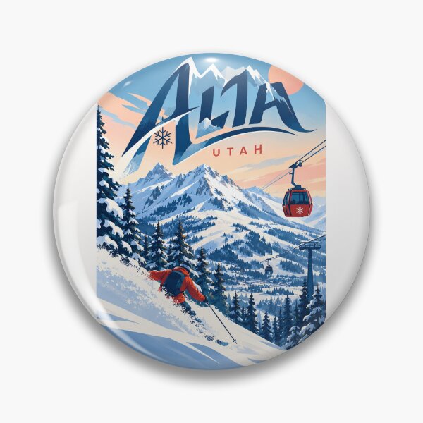 Item preview, Alta Utah Skiing Beneath Wasatch Peaks and Mountain Gondolas designed and sold by Places On Earth.