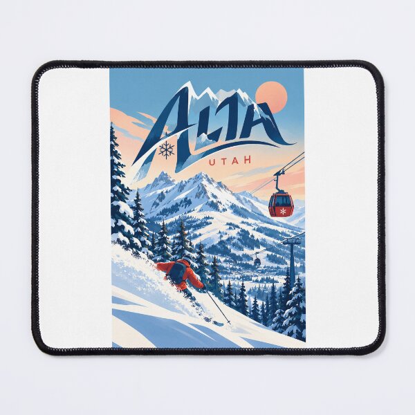Item preview, Alta Utah Skiing Beneath Wasatch Peaks and Mountain Gondolas designed and sold by Places On Earth.