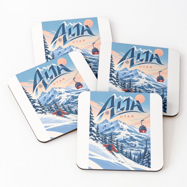 Item preview, Alta Utah Skiing Beneath Wasatch Peaks and Mountain Gondolas designed and sold by Places On Earth.
