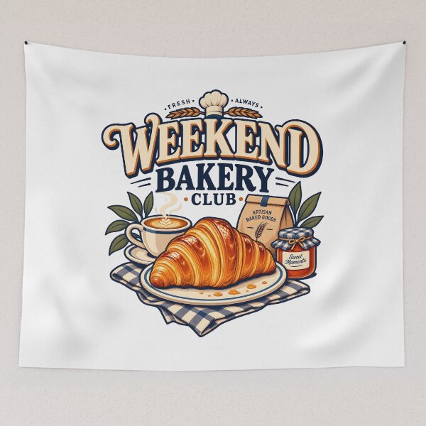 Item preview, Weekend Bakery Club 1 designed and sold by Ahsacom.