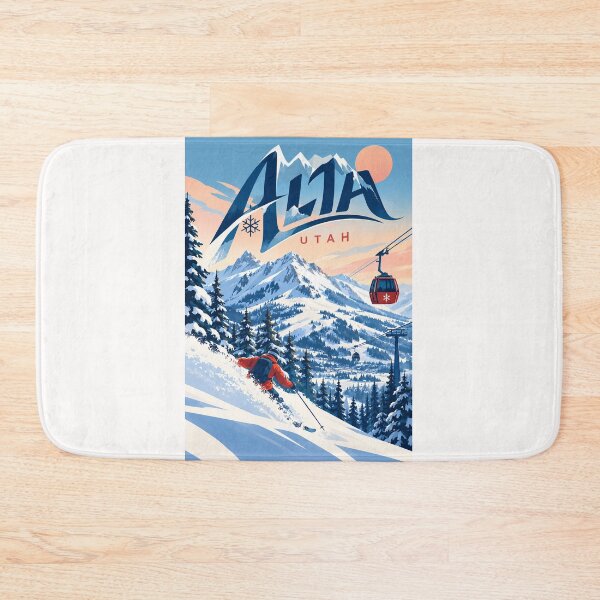 Item preview, Alta Utah Skiing Beneath Wasatch Peaks and Mountain Gondolas designed and sold by Places On Earth.