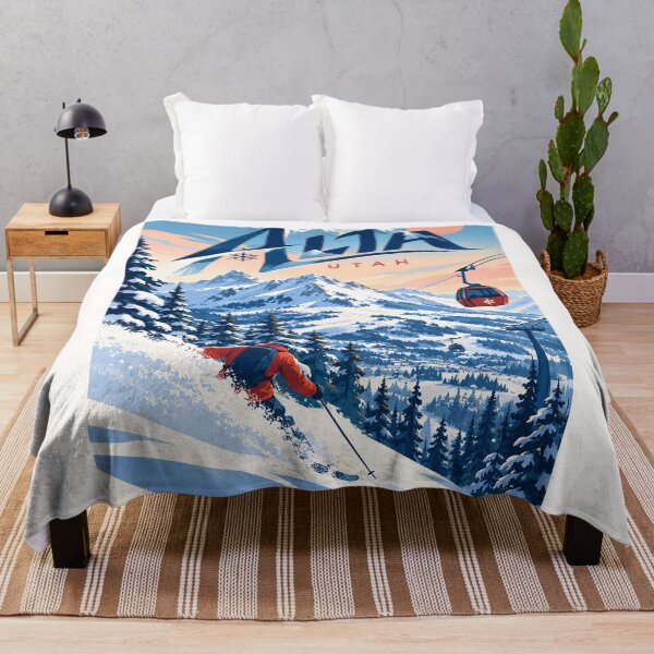 Item preview, Alta Utah Skiing Beneath Wasatch Peaks and Mountain Gondolas designed and sold by Places On Earth.