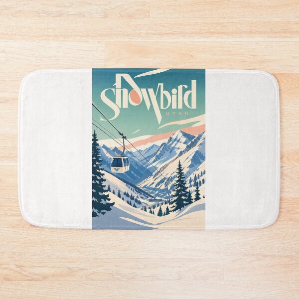 Item preview, Snowbird Utah Gondola Crossing Snowy Wasatch Mountain Valley designed and sold by Places On Earth.