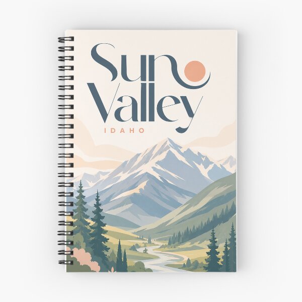 Item preview, Sun Valley Idaho Mountain Valley Beneath Snow Covered Peaks designed and sold by Places On Earth.