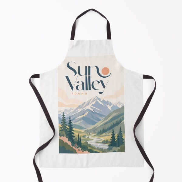 Item preview, Sun Valley Idaho Mountain Valley Beneath Snow Covered Peaks designed and sold by Places On Earth.