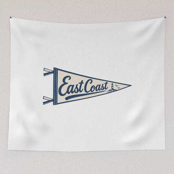 Item preview, East Coast Pennant designed and sold by CampAndCoast.