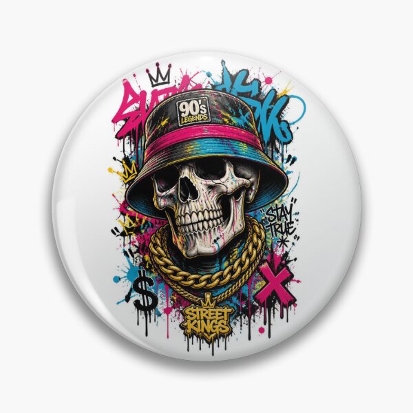 Item preview, Urban Spray Art Hip Hop Skull Graffiti designed and sold by Skulls & Calaveras.