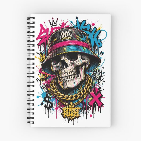Item preview, Urban Spray Art Hip Hop Skull Graffiti designed and sold by Skulls & Calaveras.