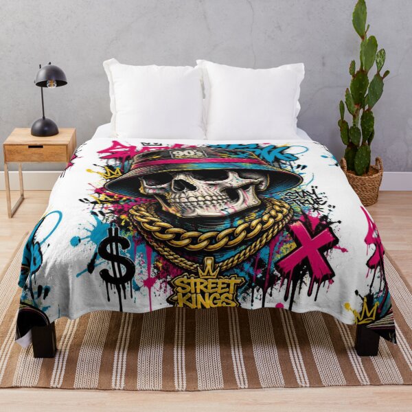 Item preview, Urban Spray Art Hip Hop Skull Graffiti designed and sold by Skulls & Calaveras.