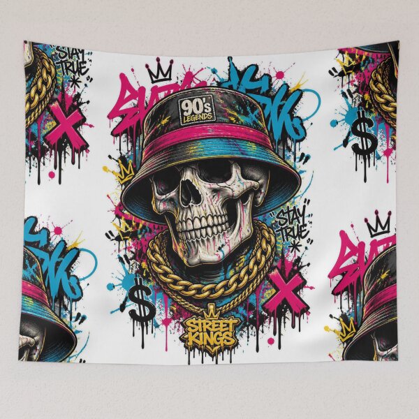 Item preview, Urban Spray Art Hip Hop Skull Graffiti designed and sold by Skulls & Calaveras.