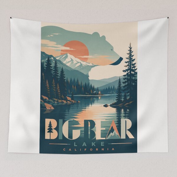 Item preview, Big Bear Lake California Mountain Waters and San Bernardino Forest designed and sold by Places On Earth.