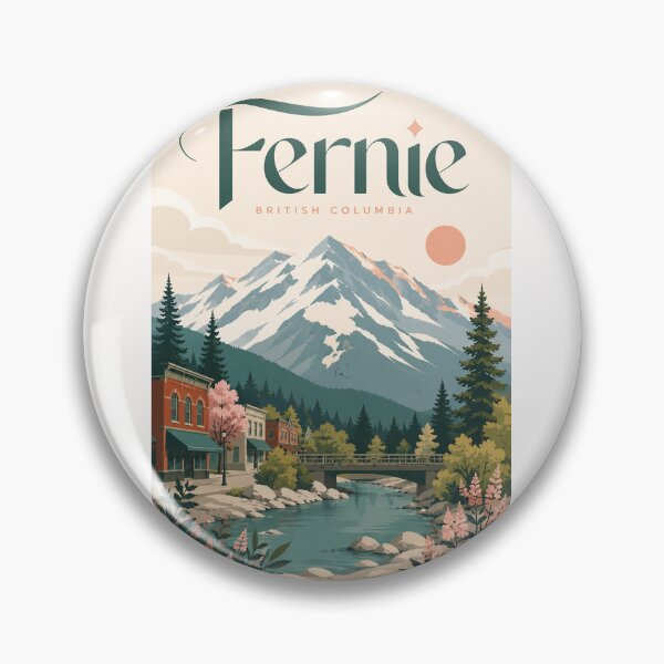 Item preview, Fernie British Columbia Beneath the Canadian Rocky Mountains designed and sold by Places On Earth.