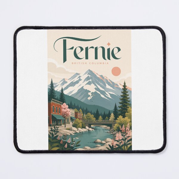 Item preview, Fernie British Columbia Beneath the Canadian Rocky Mountains designed and sold by Places On Earth.