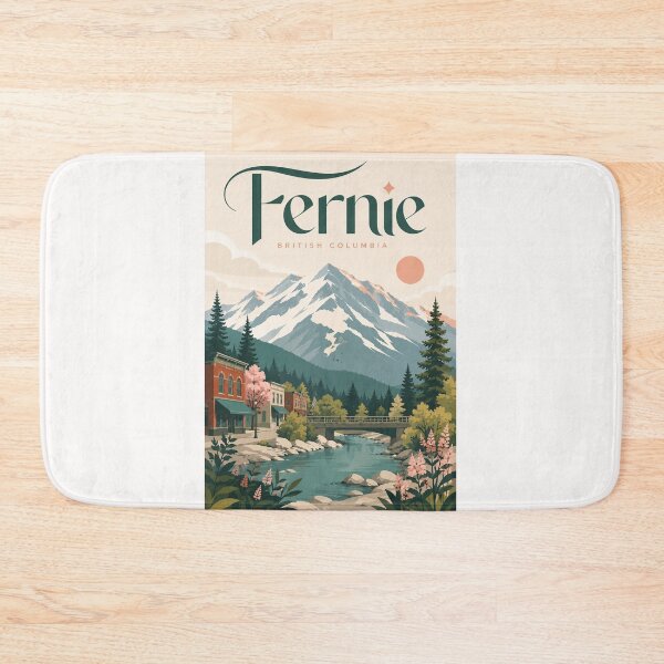 Item preview, Fernie British Columbia Beneath the Canadian Rocky Mountains designed and sold by Places On Earth.